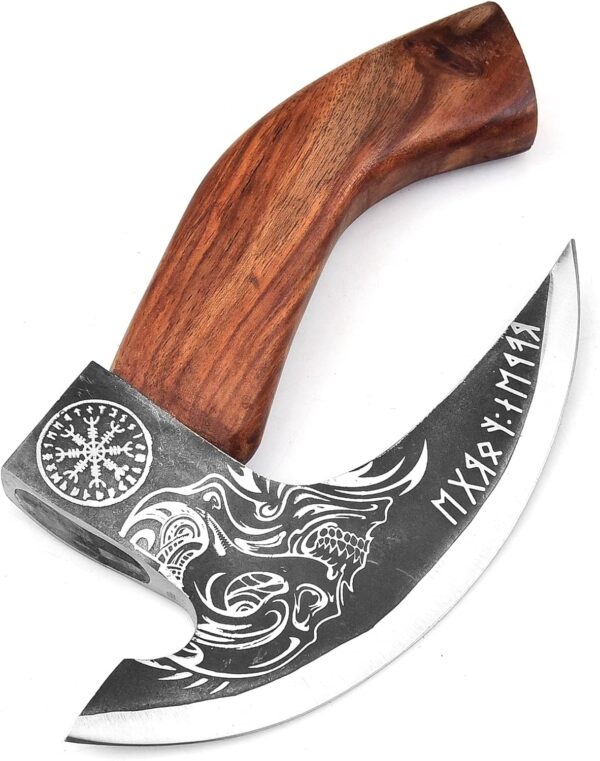 Pizza Cutter Axe – Skull Brown