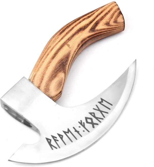 Pizza Cutter Axe–Viking Axe "Light Brown"